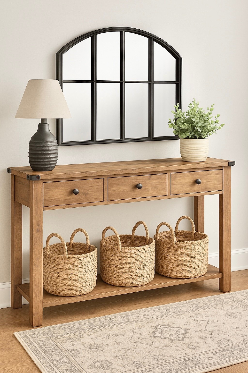 Modern Farmhouse Entryway/Mud Room Design

Home interior design, entryway table, storage ideas, small entryway, shoe storage, farmhouse decor, home decor, side table, farmhouse mirror, rustic home decor, living room decor, laundry room, mudroom, foyer, storage baskets, Amazon home finds, Target home decorations

#LTKHome