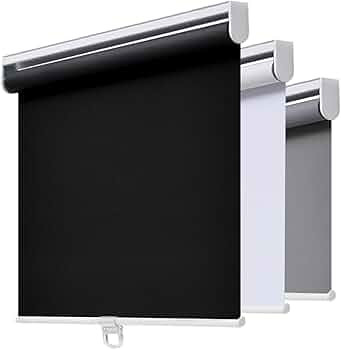 AOSKY Cordless Roller Shades Blackout Blinds for Windows Room Darkening Rolled Up Shades with Spr... | Amazon (US)