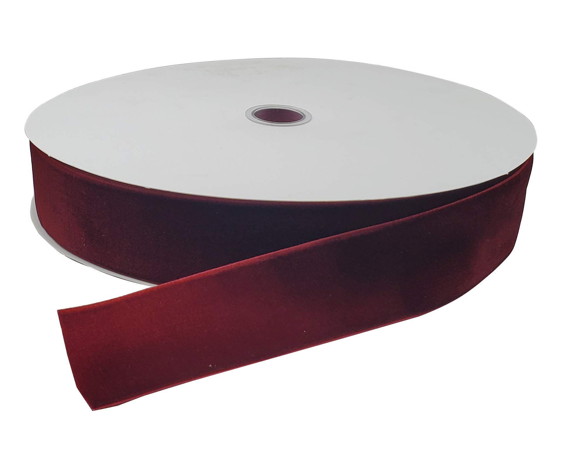 10 Yards Burgundy Velvet Ribbon Spool(Wine, 1 1/2") | Amazon (US)