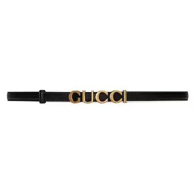 Gucci buckle thin belt | Gucci (US)