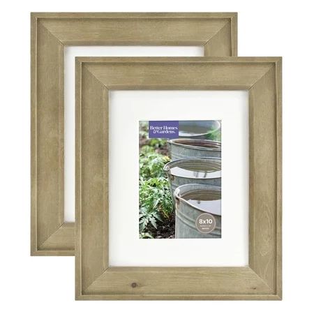 Better Homes & Gardens 8x10/5x7 Rustic Wood Picture Frame, 2pk | Walmart (US)
