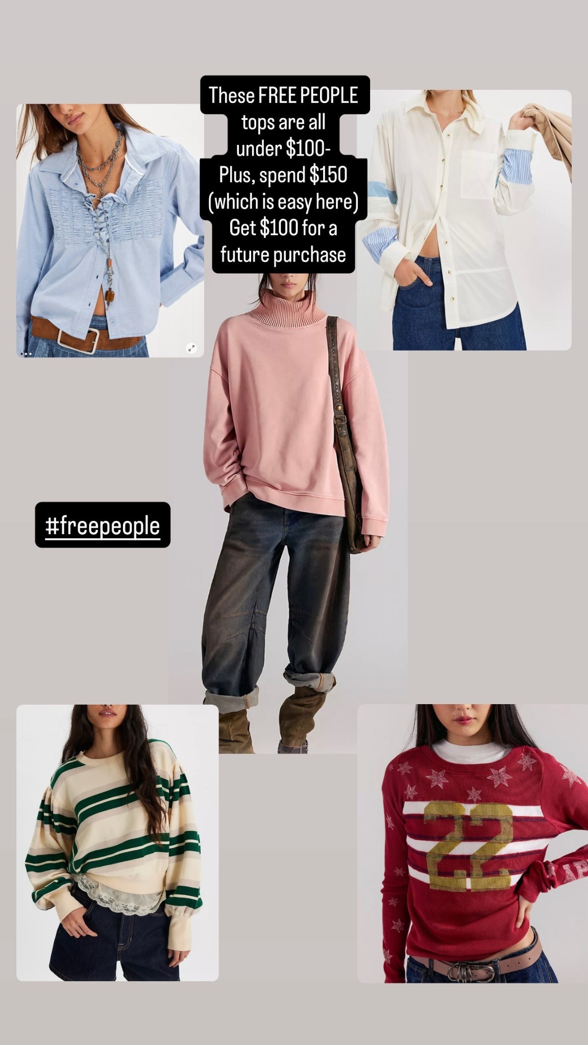 #freepeople
#dealalert 
#christmasgift
Tops under $100 

#LTKGiftGuide #LTKFindsUnder100 #LTKSaleAlert