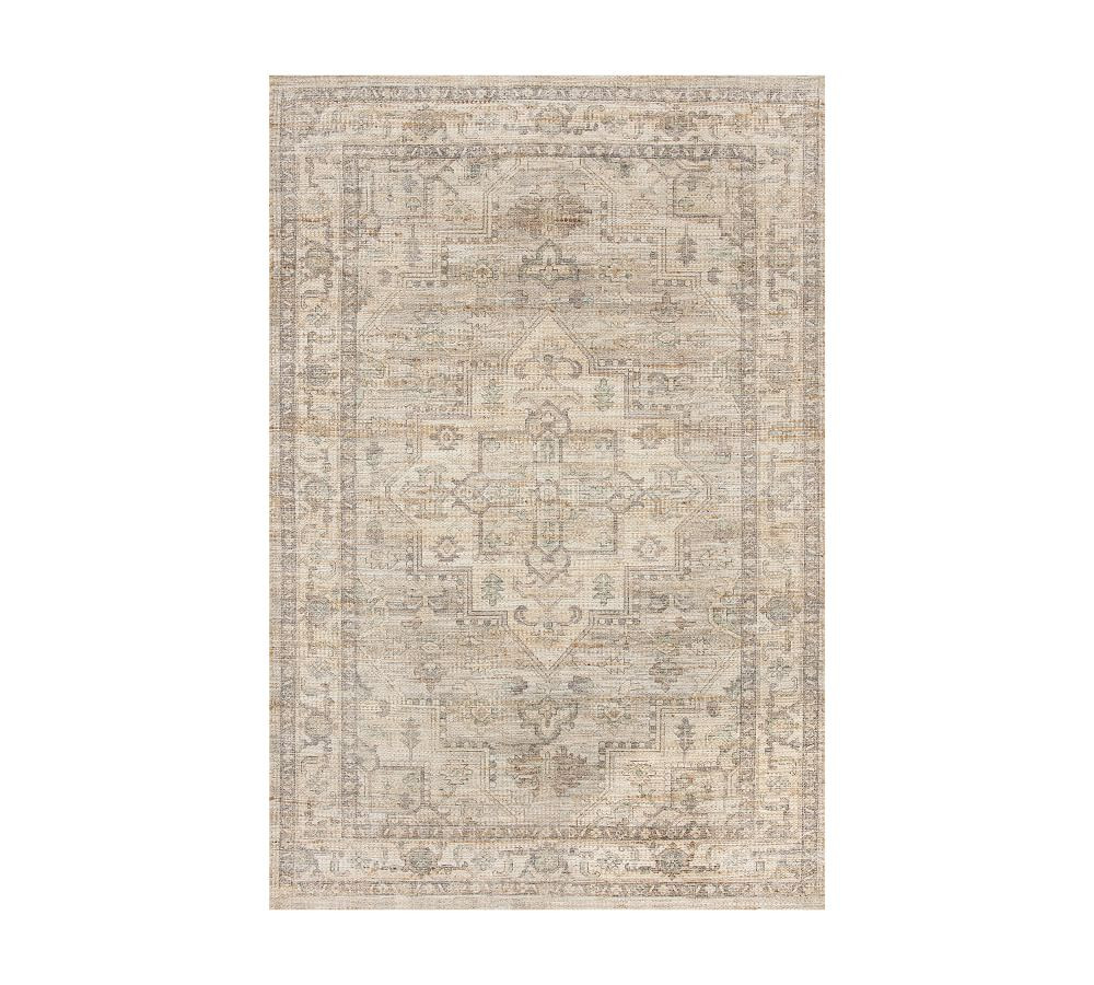 Minnah Handwoven Printed Rug | Pottery Barn (US)