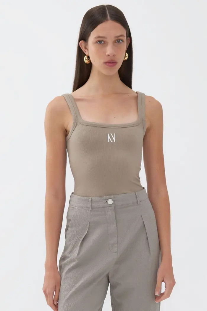 Ribbed Wide Strap Top | Nordstrom