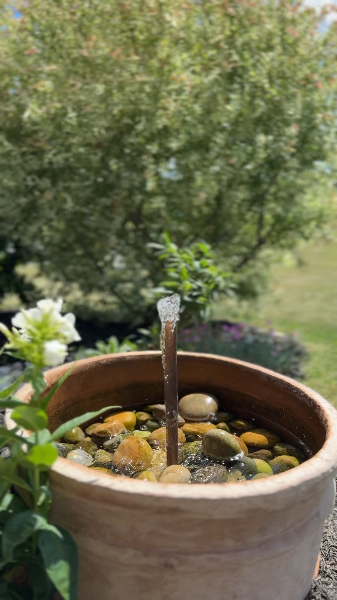 Please note that I added tan textured spray paint to my walmart rock fountain. & the copper pipe fountain was a DIY made with the items below and a planter from home goods!

#LTKSeasonal #LTKHome