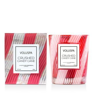 Crushed Candy Cane Classic Candle with Textured Glass | Bloomingdale's (US)