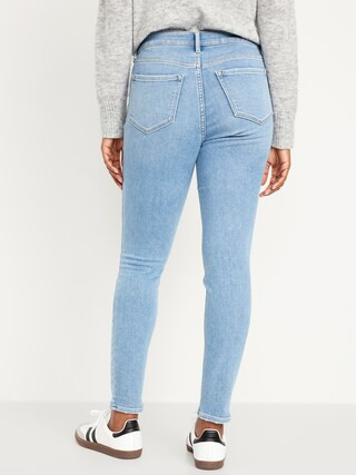 High-Waisted Built-In Warm Rockstar Super-Skinny Jeans for Women | Old Navy (US)