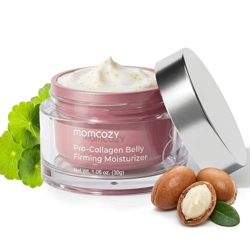 Momcozy Stretch Mark Prevention Cream for Pregnant Women, Travel Size Belly Moisturizer for Dry Skin, Peptides & Shea Butter, Maternity Care, 1.06 oz (30g) | Amazon (US)