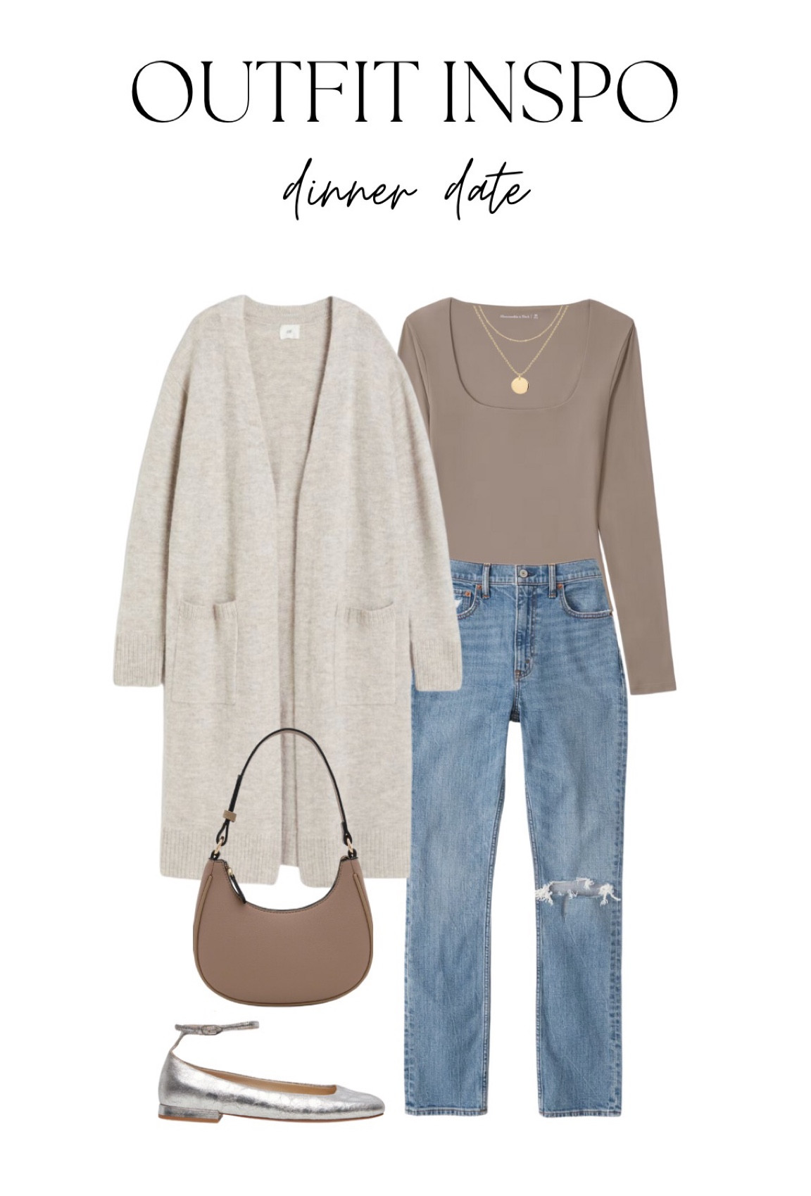 Love this neutral look!! Flattering bodysuit and long comfy cardigan! Can’t forget my favorite ballet flats too! 

#LTKSeasonal