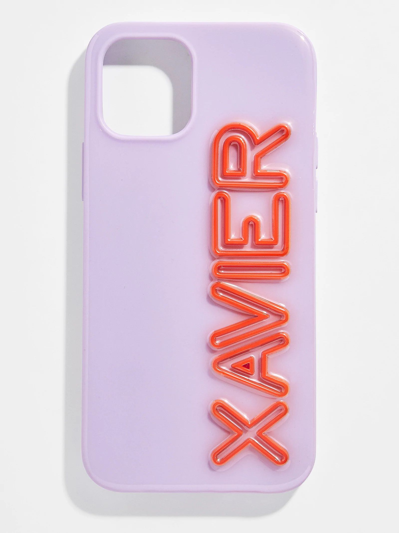 Fine Line Custom iPhone Case - Lavender / Red | BaubleBar (US)