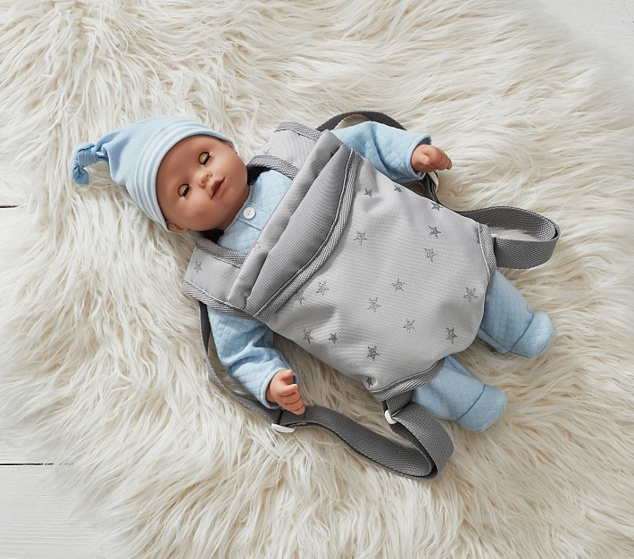 Götz Baby Doll Lucas Gray Star Carrier Bundle Set | Pottery Barn Kids