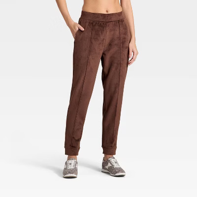 Women's Velour Ribbed Jogger Sweatpants - All In Motion™ | Target