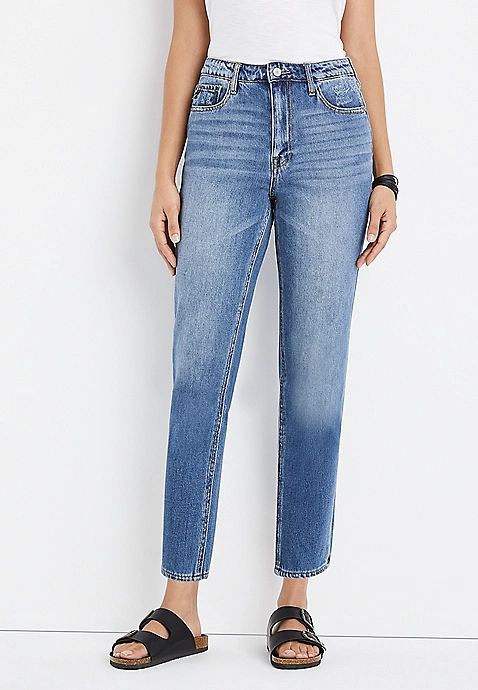 KanCan™ High Rise Soft Non-Stretch Mom Jean | Maurices