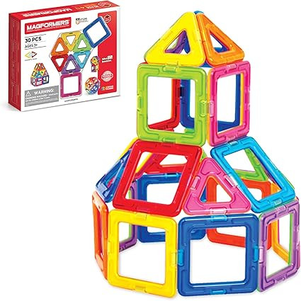 Magformers Basic Set (30 pieces) magnetic building blocks, educational tiles, STEM toy - 63076 , ... | Amazon (US)