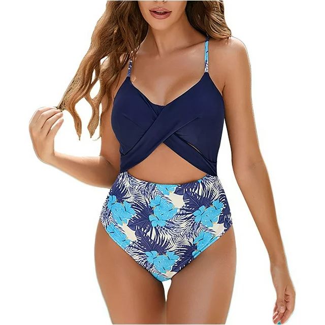 Mrat Period Swimwear for Women Summer Women's New Printed Swimwear Backless Swimwear Women Tankin... | Walmart (US)