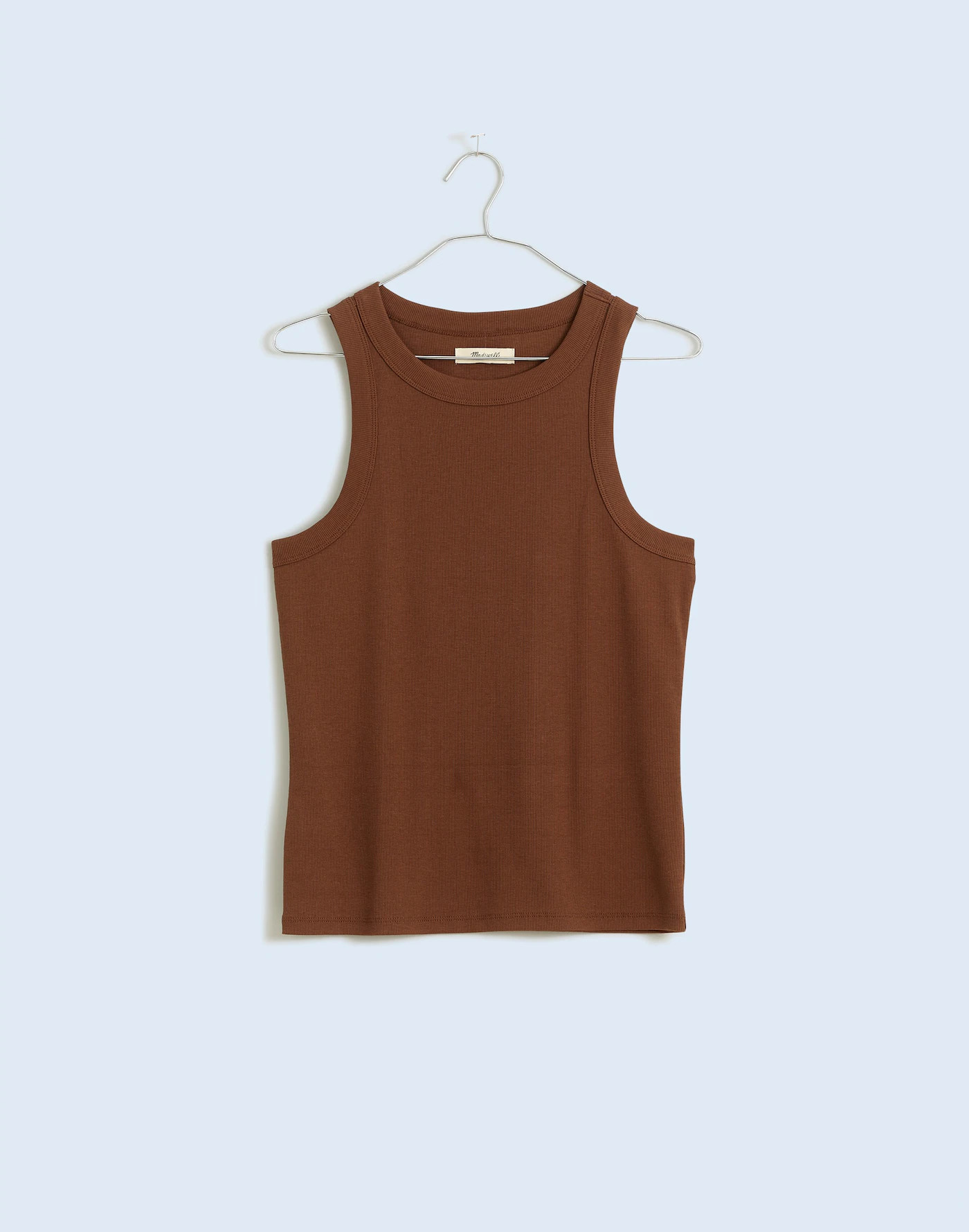 Supima&reg; Rib Cutaway Tank | Madewell | Madewell