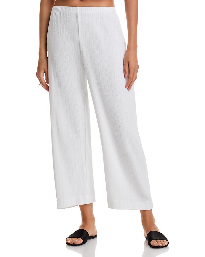 Leset Pointelle Cropped Wide Leg Pants | Bloomingdale's (US)