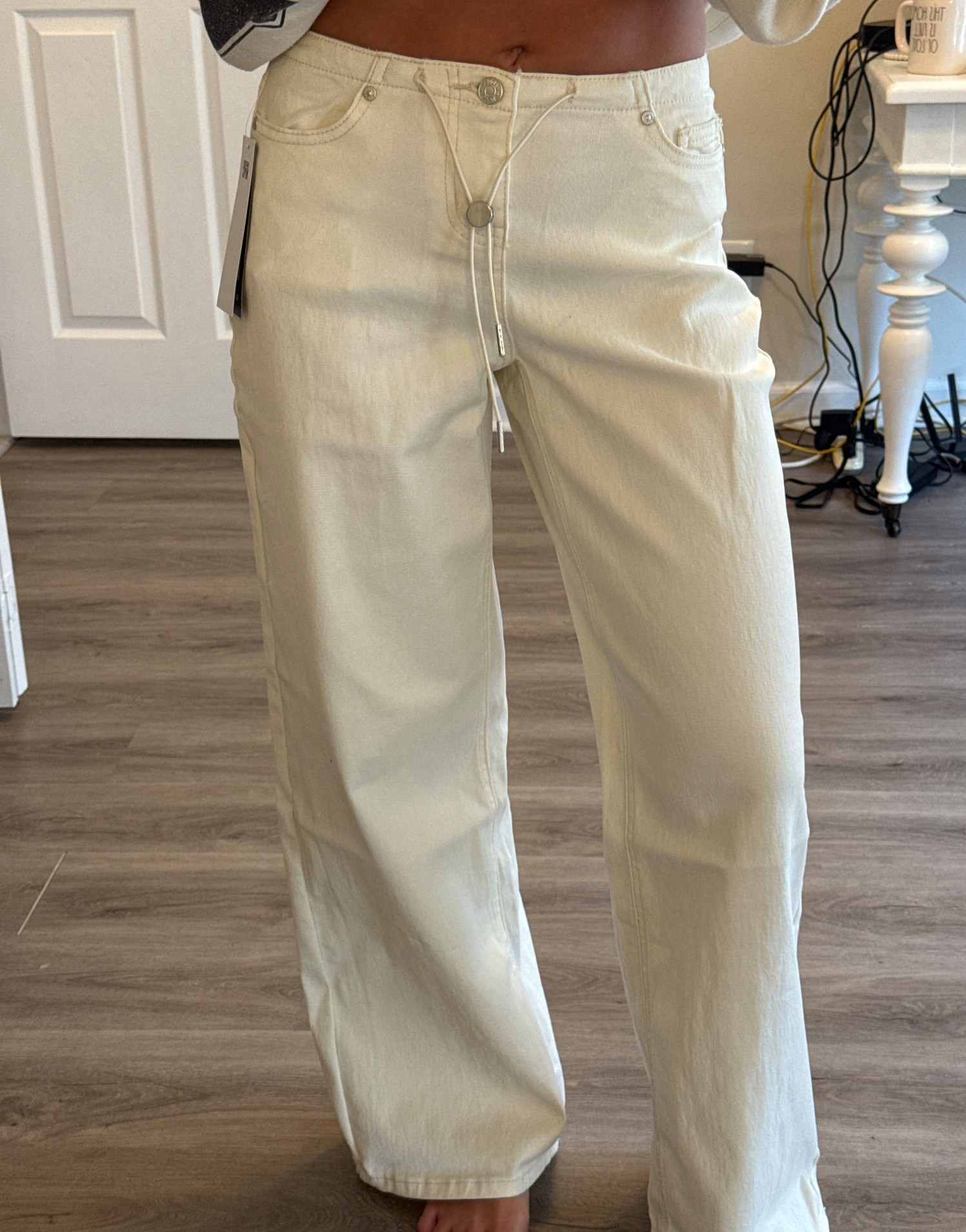 Walmart jeans!! Still here nyc dupe 🤍 wearing size XS for referencee
Sold out in the white but loving the dark jean style too! 

#LTKootd #LTKSeasonal