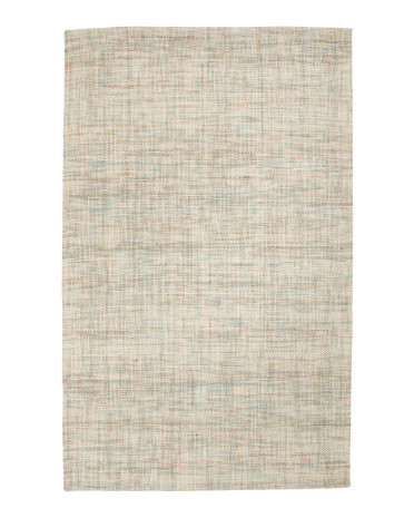 Wool Blend Handwoven Basketweave Textured Rug | TJ Maxx