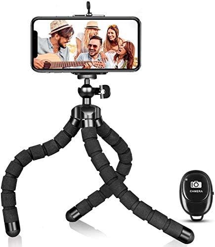 Phone Tripod, Flexible Tripod and Portable Adjustable Tripod with Wireless Remote, Compatible wit... | Amazon (US)