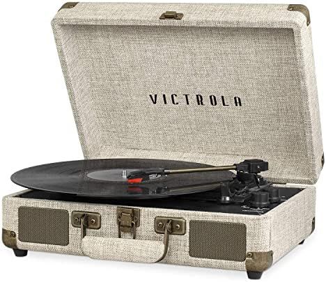 Victrola Vintage 3-Speed Bluetooth Portable Suitcase Record Player with Built-in Speakers | Upgra... | Amazon (US)