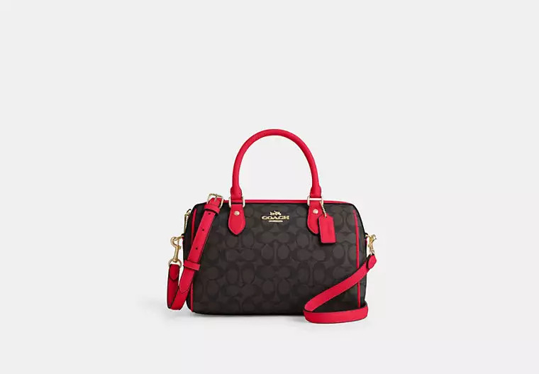 Rowan Satchel Bag In Signature Canvas | Coach Outlet US