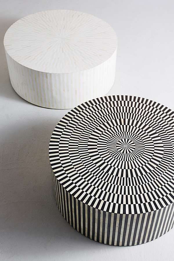 Rounded Inlay Coffee Table | Anthropologie (US)