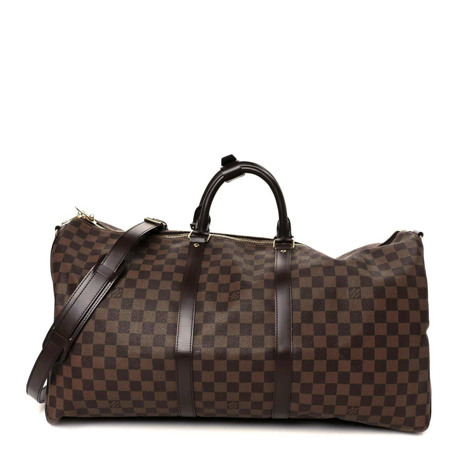 Louis Vuitton Damier Ebene Keepall Bandouliere 55 1773807 | FASHIONPHILE (US)