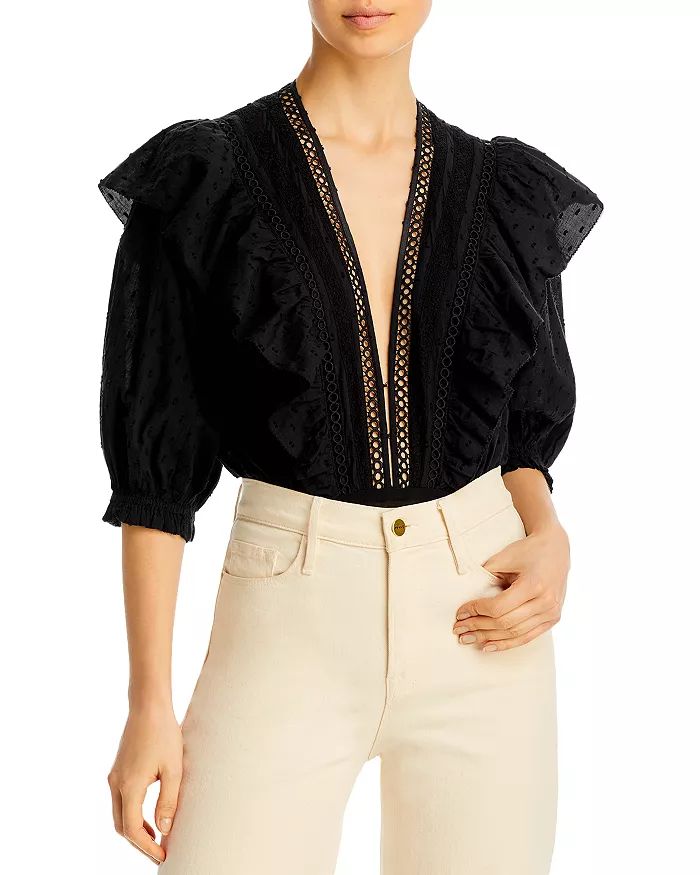 Lace & Ruffle Trimmed Bodysuit | Bloomingdale's (US)