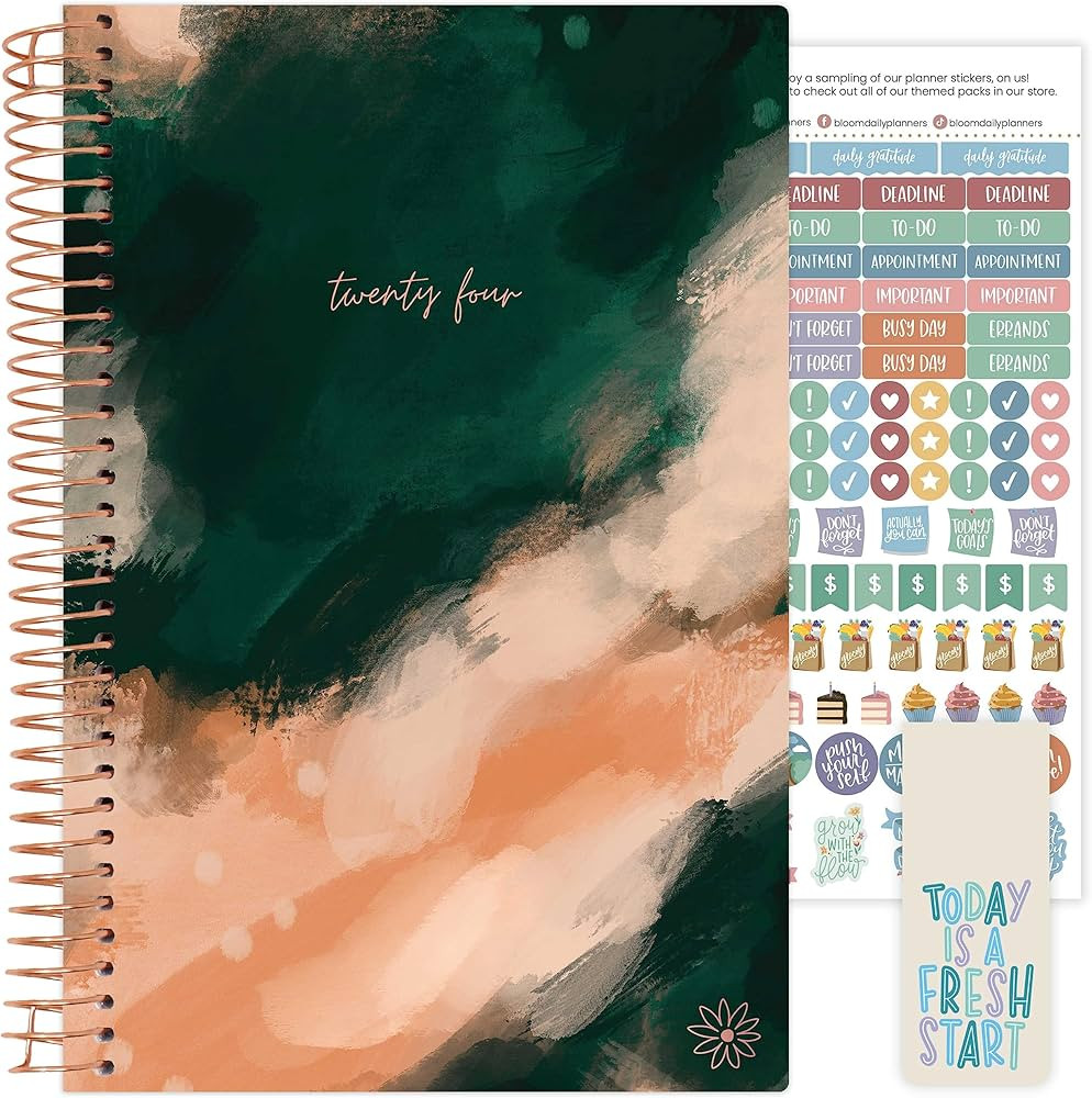 bloom daily planners 2024 Calendar Year Day Planner (January 2024 - December 2024) - 5.5” x 8.2... | Amazon (US)