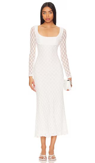 Adoni Midi Dress in White | Revolve Clothing (Global)