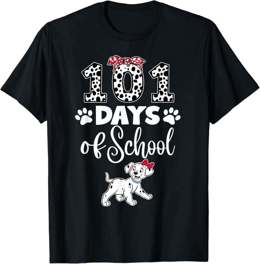 Happy 101 Days School Cute Dog 100 Days Smarter Student Kids T-Shirt | Amazon (US)