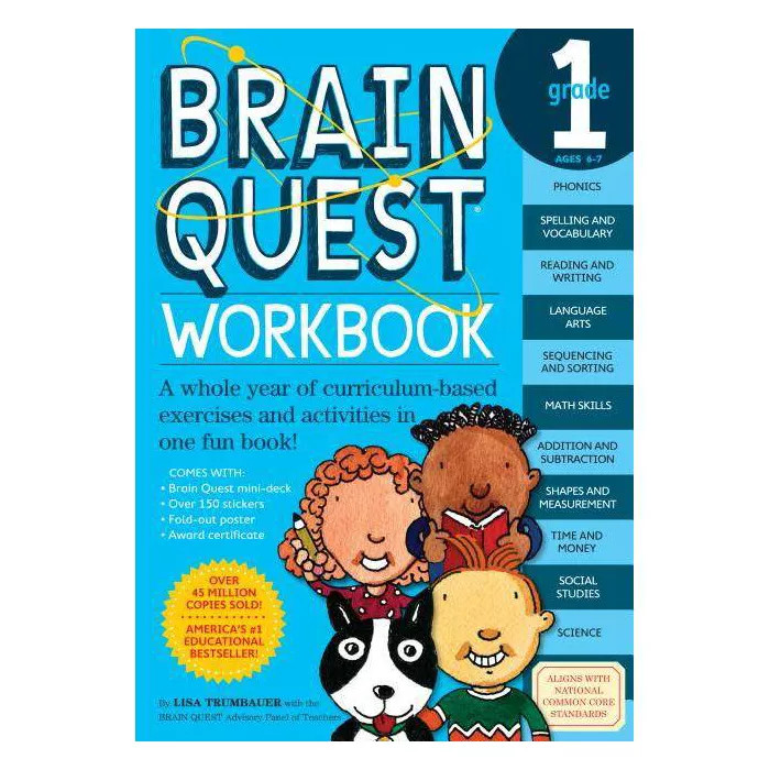 Brain Quest Workbook Grade 1 by Lisa Trumbauer | Target