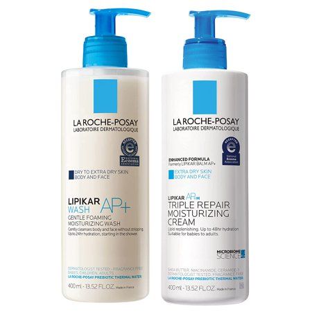 La Roche-Posay Lipikar Triple Repair Moisturizing Body Cream Body Lotion and Moisturizer for Dry Ski | Walmart (US)