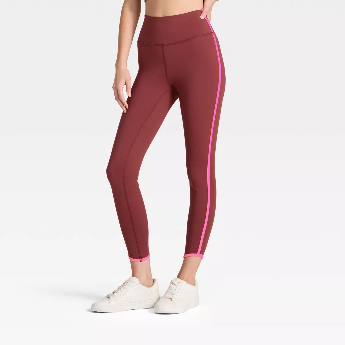 Women's High-Rise Contrast Piped 7/8 Leggings - JoyLab™ | Target