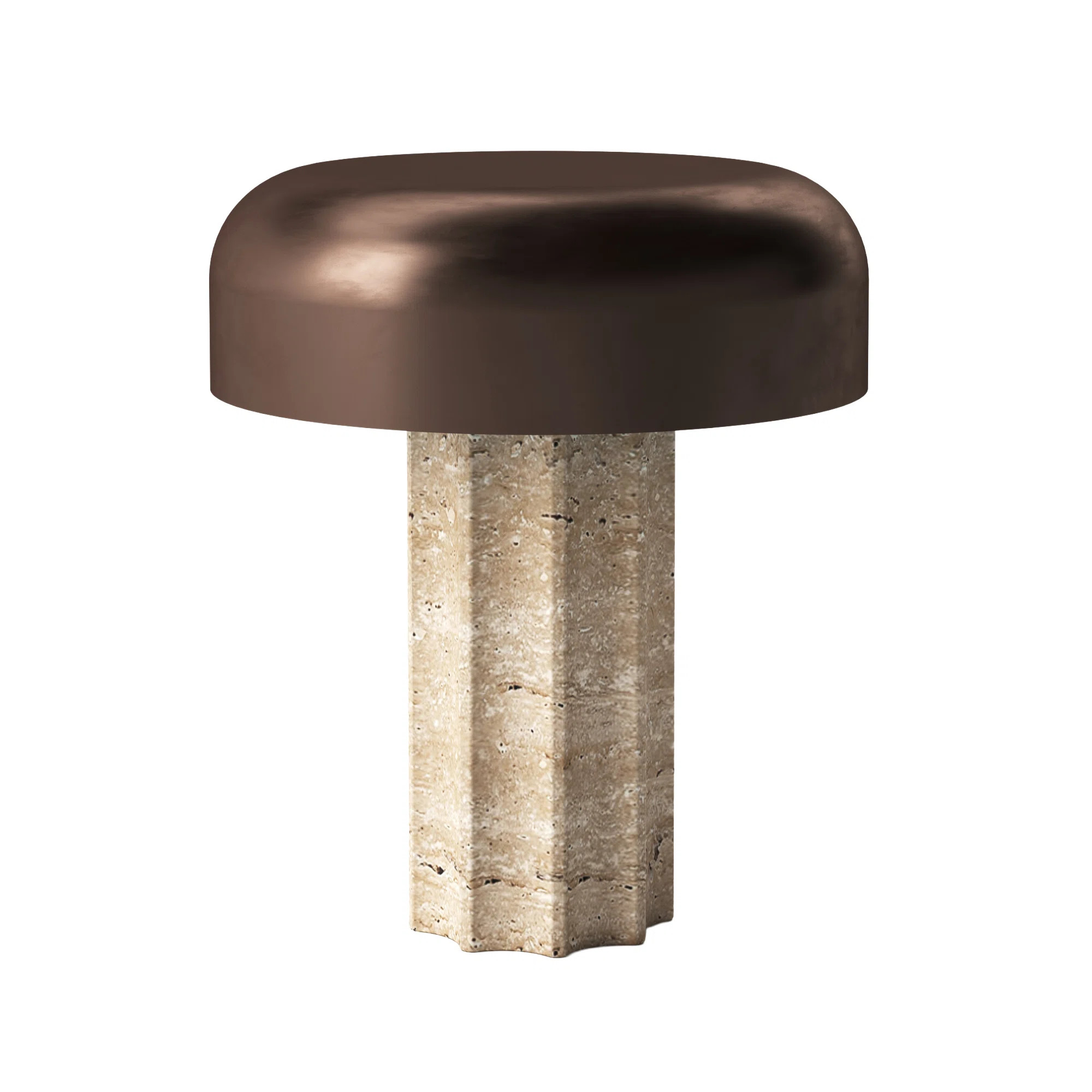 FLUTED COLUMN Rechargeable Cordless LED Table Lamp, 3-Levels Brightness Touch Sensor Control, Tra... | Wayfair North America