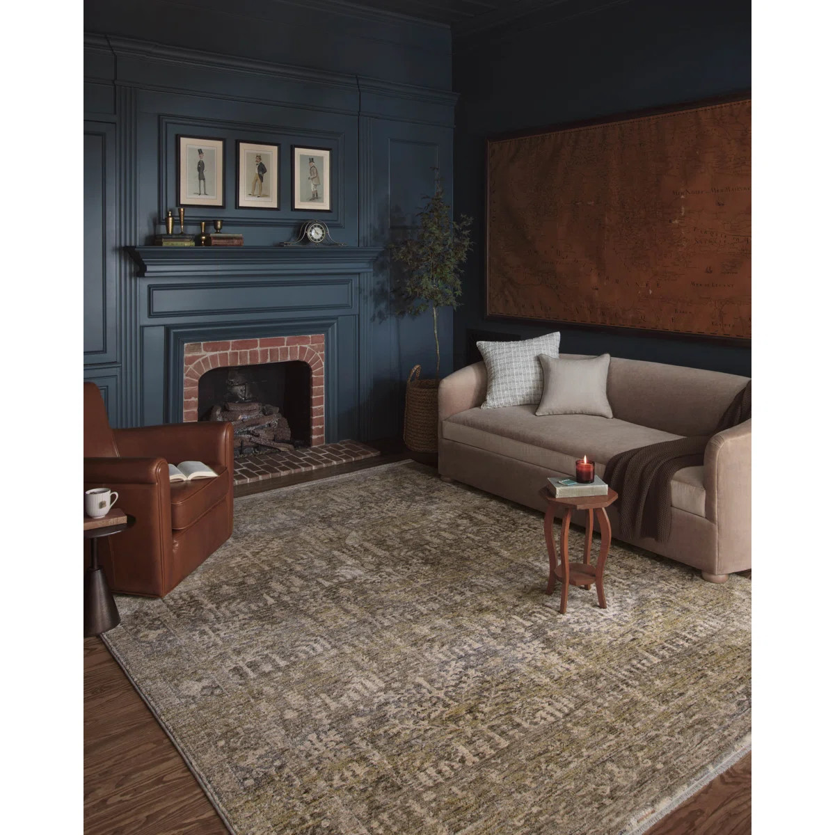Magnolia Home by Joanna Gaines x Loloi Junie Moss / Natural Area Rug | Wayfair North America
