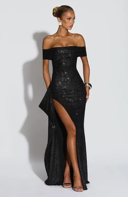 Huabrand Joyce Maxi Dress - Black Sparkle - Joyce Maxi Dress - Black Sparkle | Shop.com