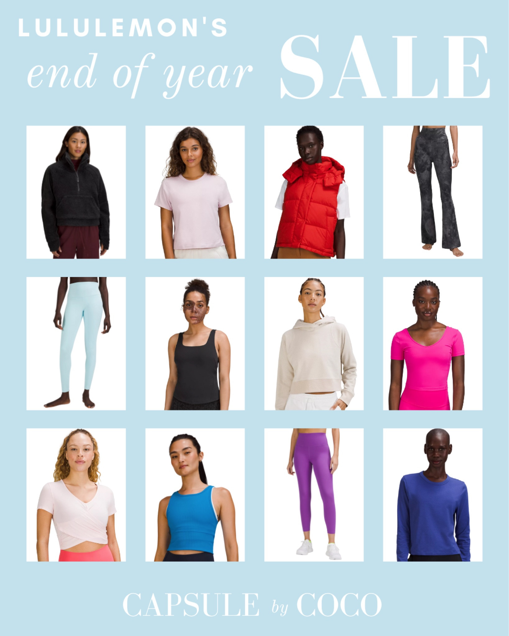 Lululemon’s End of Year SALE 🤸‍♀️🧘‍♀️

Lululemon sale, activewear sale, CapsuleByCoCo

#LTKsalealert #LTKfit #LTKstyletip