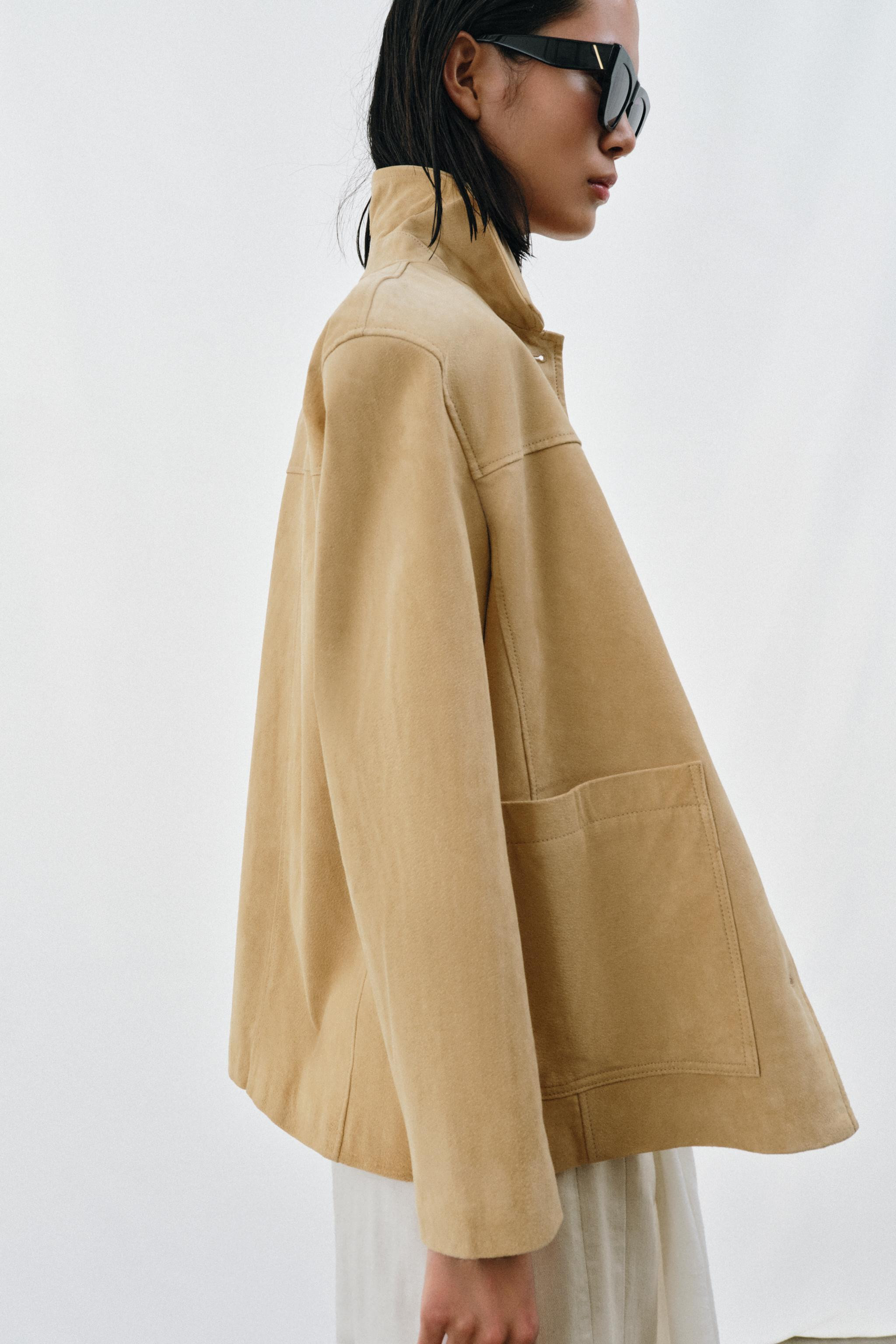 ZW COLLECTION LIMITED EDITION SUEDE LEATHER JACKET | Zara US
