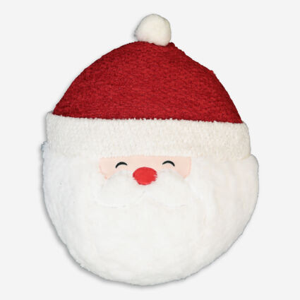 Santa Head Cushion 40x35cm | TK Maxx