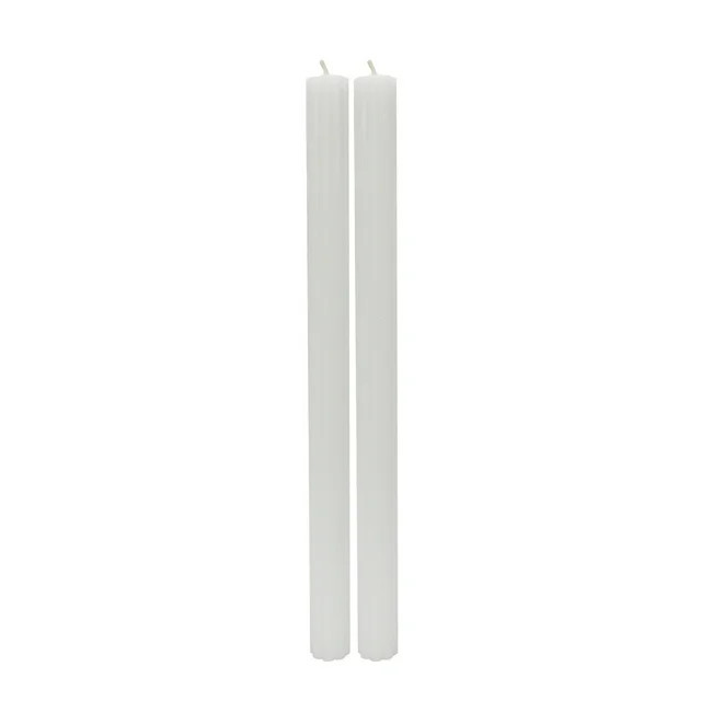 Better Homes & Gardens Unscented Taper Candles, White, 2-Pack, 11 Inches Height | Walmart (US)