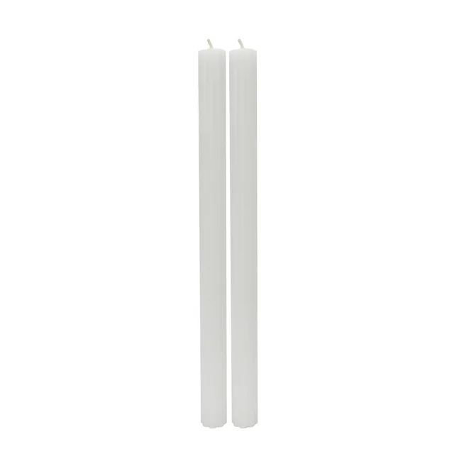 Better Homes & Gardens Unscented Taper Candles, White, 2-Pack, 11 inches Height - Walmart.com | Walmart (US)