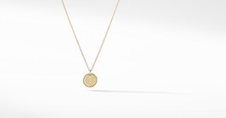 Initial Charm Necklace with Diamonds in 18K Gold | David Yurman