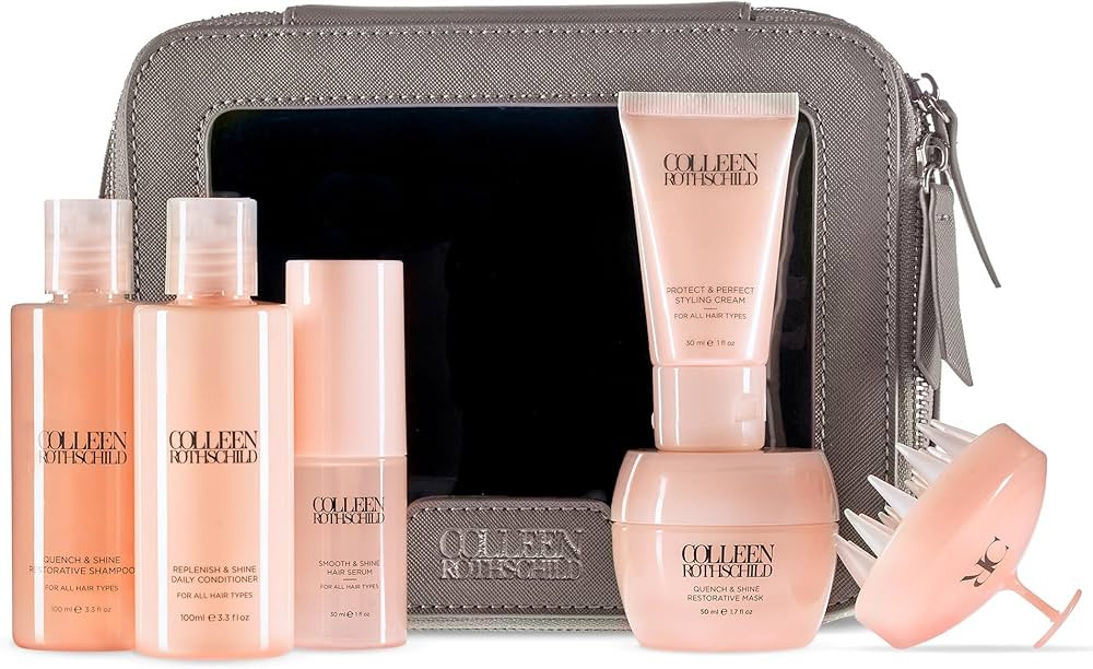 COLLEEN ROTHSCHILD Quench & Shine Travel Essentials Set | 7-Pc Kit for Trial or Travel | Complete... | Amazon (US)