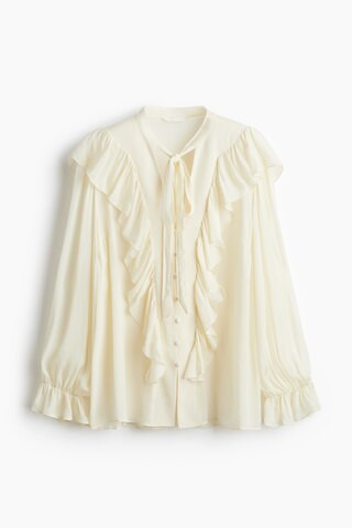 Frill-trimmed blouse | H&M (UK, MY, IN, SG, PH, TW, HK)
