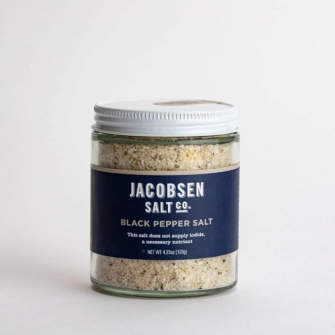 Amazon.com : Jacobsen Salt Co Black Pepper Salt, 4.23 ounces : Grocery & Gourmet Food | Amazon (US)