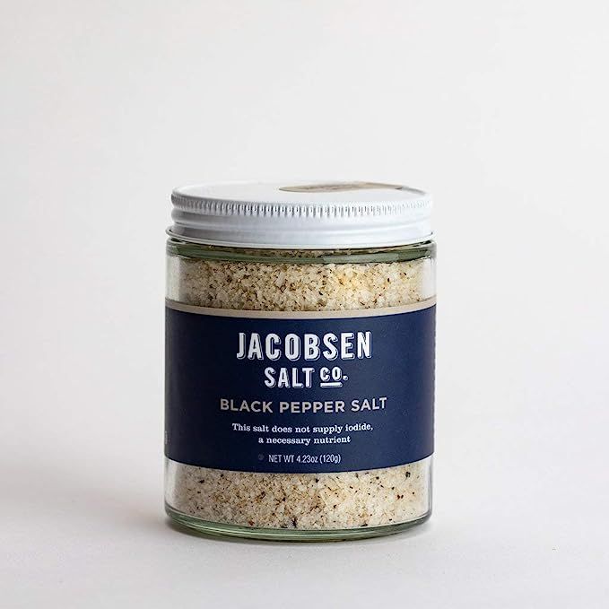 Amazon.com : Jacobsen Salt Co Black Pepper Salt, 4.23 ounces : Grocery & Gourmet Food | Amazon (US)