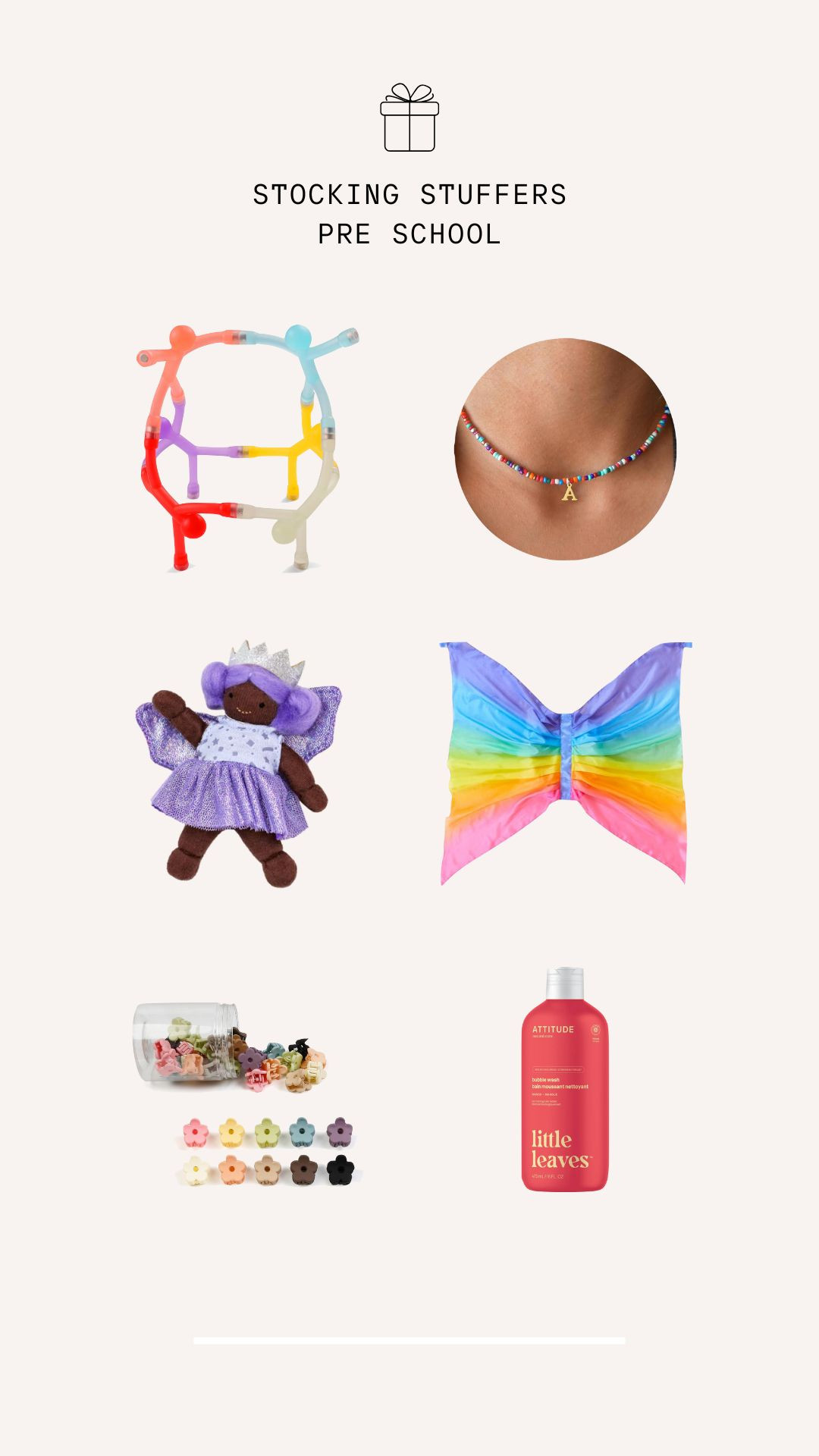 Look at these cute stocking stuffers! Perfect for 3 to 4 year olds. Everything is from Amazon except for the Olli Ella fairy — find it on clearance on their site!

#LTKGiftGuide #LTKKids #LTKHoliday