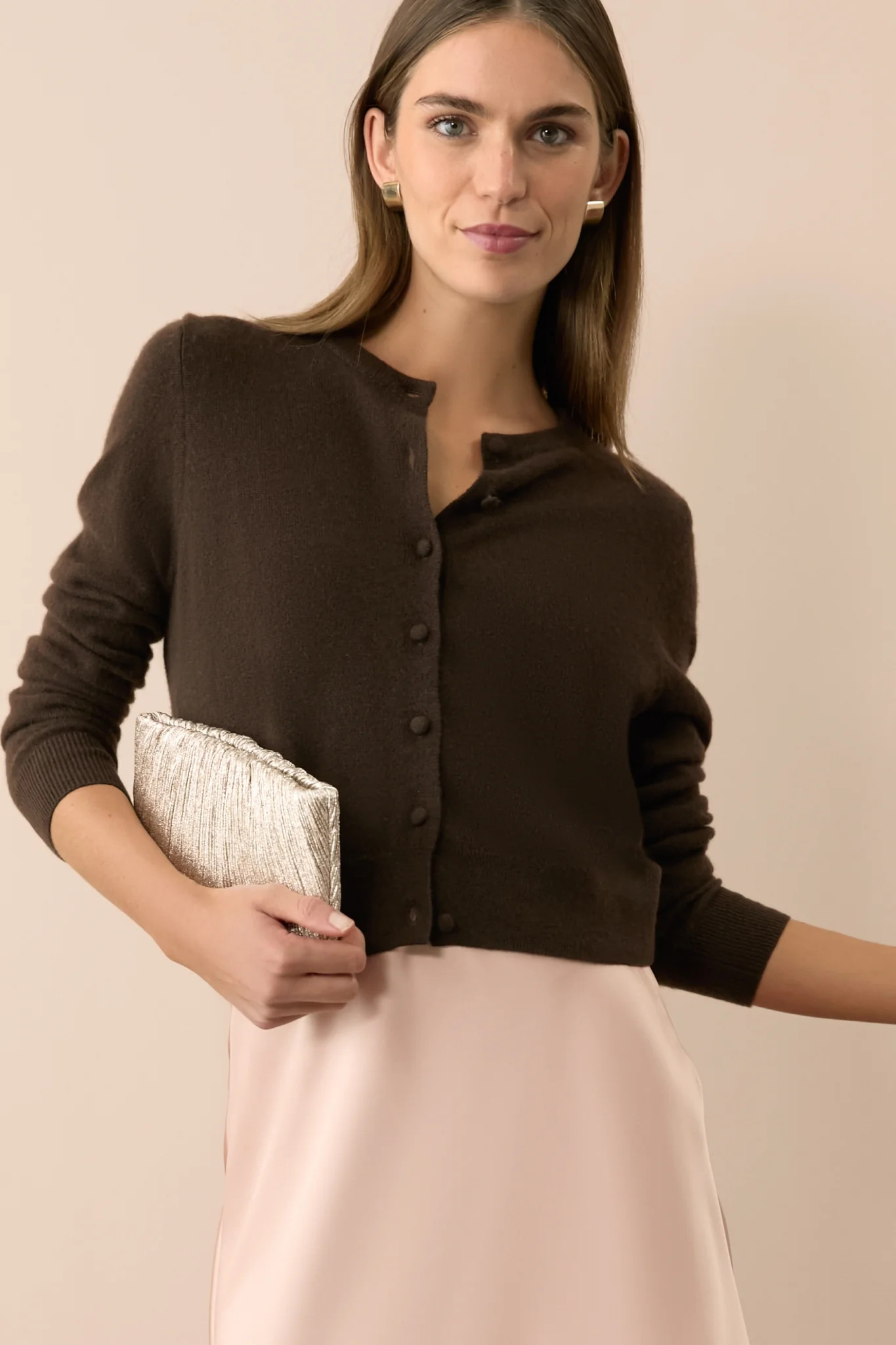 Chocolate Cashmere Riley Cardigan | Tuckernuck (US)